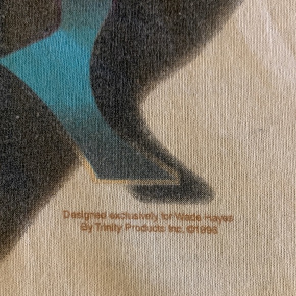 1996 Wade Hayes On a Good Night Tour Shirt Vintage  Short Sleeve Large - Picture 3 of 5